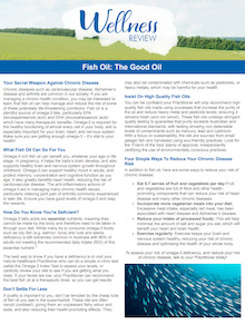 Products: Fish Oil: The Good Oil