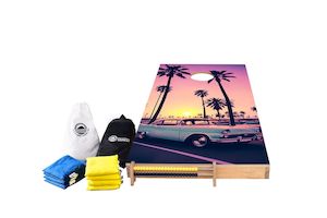 Premium Wooden Cornhole Sets: Miami Design
