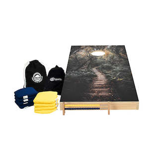 Premium Wooden Cornhole Sets: Forest Design