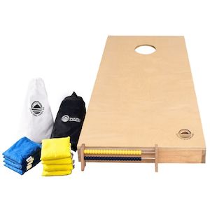 Premium Wooden Cornhole Sets: Natural Wood Cornhole Set