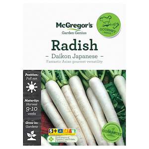 Seeds: McGregor's Radish Daikon Specialty Seeds