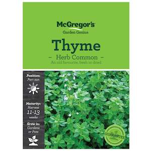 Seeds: McGregor's Herb Thyme Seed