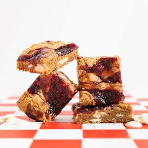 brownie: Boysenberry Ripple Blondie
