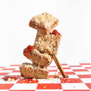 brownie: Apple and Rhubarb Crumble Blondie