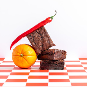 Vegan Brownies: Orange Then Chilli  (Vegan) - 12 slices