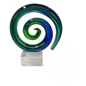 Koru crystal spirals