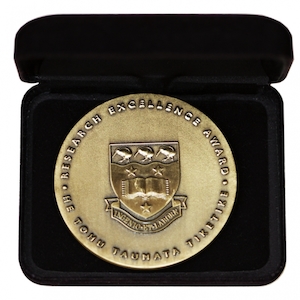 The oldest medal maker in Auckland: Auckland Uni Research Excellence Award Coin