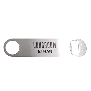 Bottle Opener Black Engraving