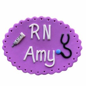 Products: Combo Design - Nursing name badges from badgeorders.co.nz