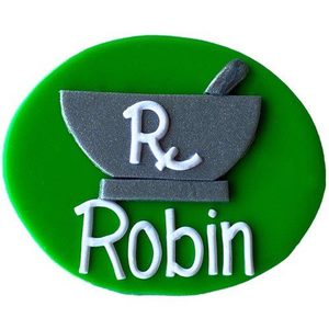 Mortar & Pestle - Nursing name badges from badgeorders.co.nz