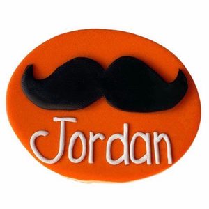 Products: Moustache - Nursing name badges from badgeorders.co.nz