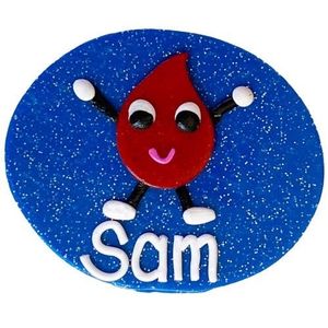 Products: Blood Drop - Nursing name badges from badgeorders.co.nz