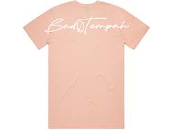 Bad Tempah 1: BACK DROP SCRIBBLE TEE - Pink/White