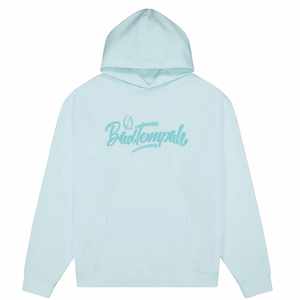 HOODIES: Script logo hoodie-Baby blue