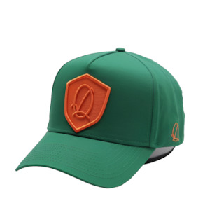Headwear: MF SHIELD SNAPBACK GREEN / ORANGE
