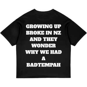 Tees: Grow up tee - Black