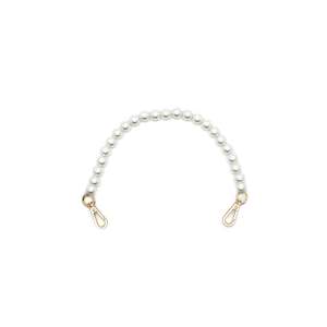 Bag Accessories: Top Handle Strap with Medium Pearls - 32cm