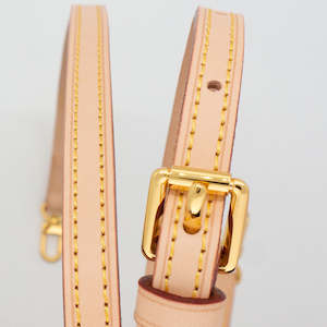 Bag Accessories: Adjustable Leather Strap in vachetta leather - 1.1cm wide