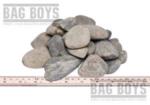 Landscaping Range: River Pebble - Medium 25Kg Bag | Auckland, Hamilton, Tauranga
