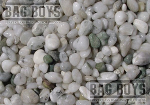 Landscaping Range: Awarua White Pebble 8-14mm | 1 Ton Bulk Bag