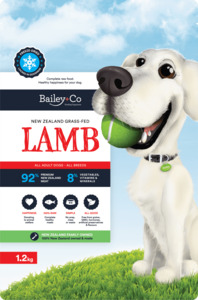 Products: New Zealand Grass-Fed Lamb 1.2kg (Makes 4.8kg) - Bailey+Co 100% Natural Freeze-Dried Lamb