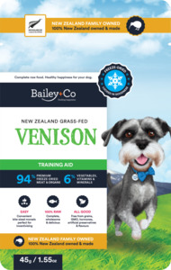 New Zealand Grass-Fed Venison Training Aid/Treat 45g - Bailey+Co 100% Natural Fr&hellip;