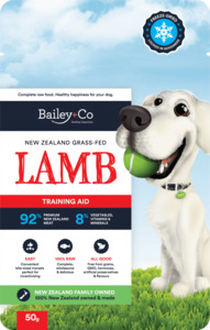 New Zealand Grass-Fed Lamb Training Aid/Treat 50g - Bailey+Co 100% Natural Freeze-Dried Lamb