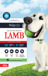 Products: New Zealand Grass-Fed Lamb 500g - Bailey+Co 100% Natural Freeze-Dried Lamb