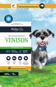 New Zealand Grass-Fed Venison 425g - Bailey+Co 100% Natural Freeze-Dried Lamb