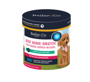 Products: Beef Bone Broth with Green-Lipped Mussel – Joint & hip support 30g - Bailey+Co