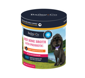 Beef Bone Broth with Probiotic – Digestive support 65g - Bailey+Co
