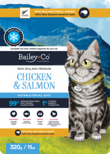 New Zealand Premium Chicken and Salmon Diet 320g - Bailey+Co 100% Natural Freeze-Dried Lamb
