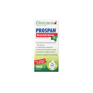 Coughs: CLINIC. Prospan Bronchial Syr 100ml