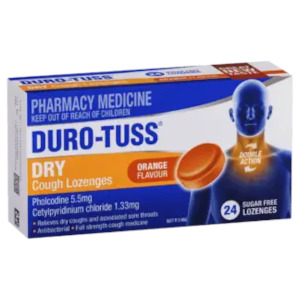 Duro-Tuss Dry Cough Loz Orange 24s