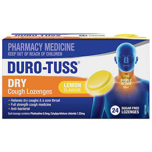 Coughs: Duro-Tuss Dry Cough Loz Lemon 24s