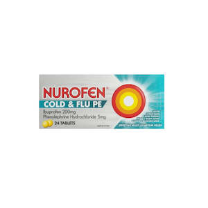 Colds: NUROFEN PE Cold & Flu Tabs 24s