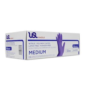 USL Glove Nitrile Poly. PF L 200