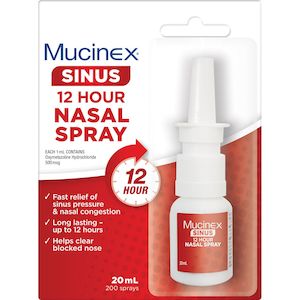 Nasal Sprays: MUCINEX Sinus 12Hr Nasal Spr. 20ml