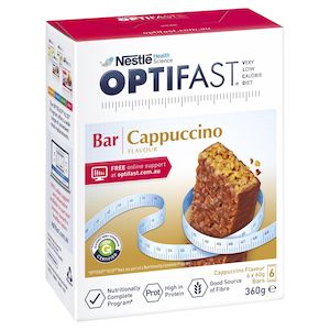 Weight Control: OPTIFAST VLCD Bars Cappuccino 6x65g