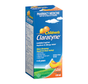 Antihistamines: Claratyne Child Peach Syrup 100ml