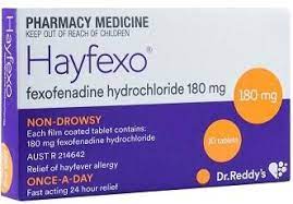 Antihistamines: Dr Reddy Hayfexo 180mg 70 tab
