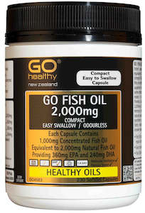 Joint Support: GO Fish Oil 2000mg Odourless 230cap
