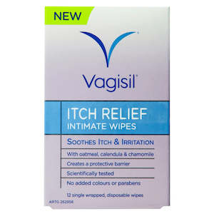 Vaginal Health: VAGISIL Soothing Oatmeal Wipes 12pk