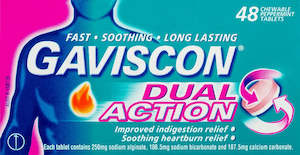 GAVISCON Dual Action Tablets 48s