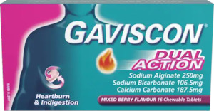 GAVISCON Dual Act M/B Chew Tabs 16s