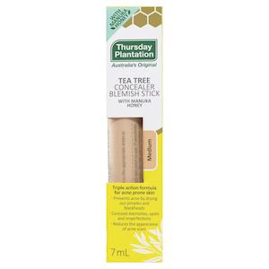 Acne: Thursday Plantation Tea Tree Concealer Blemish Stick with Manuka Honey Medium 7ml