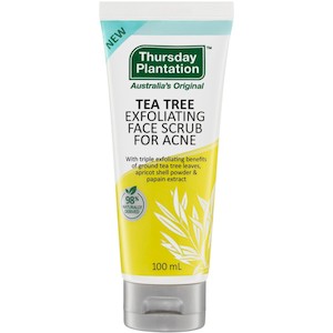 Acne: Thursday Plantation Tea Tree Exfoliating Face Scrub for Acne 100ml