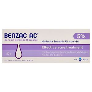 Benzac AC Moderate Strength 5% Acne Gel