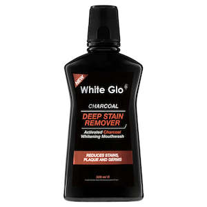 Dental Hygiene: WHITE GLO Charcoal Mouthwash 500ml