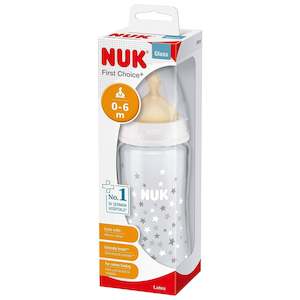 Baby Care 1: NUK FC+ Glass Bottle Asst  240ml
